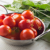 Photo of pickled tomatoes