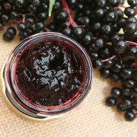 Φωτογραφία της μαρμελάδας elderberry