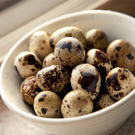 Picture of quail eggs