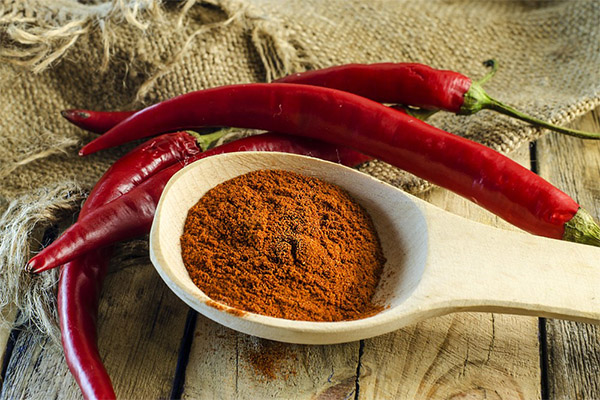 Mletá červená paprika Liečebné použitie