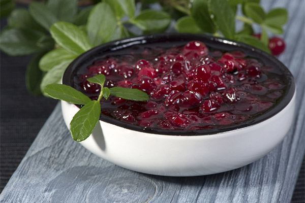 Μαρμελάδα Lingonberry χωρίς μαγείρεμα