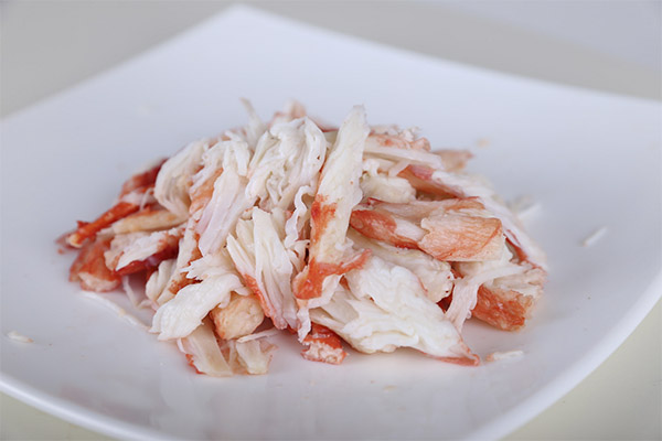 Crab meat in medicine