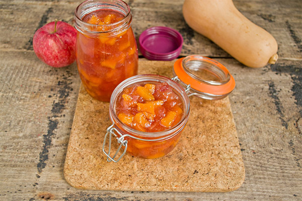 Confiture de citrouille et de pomme