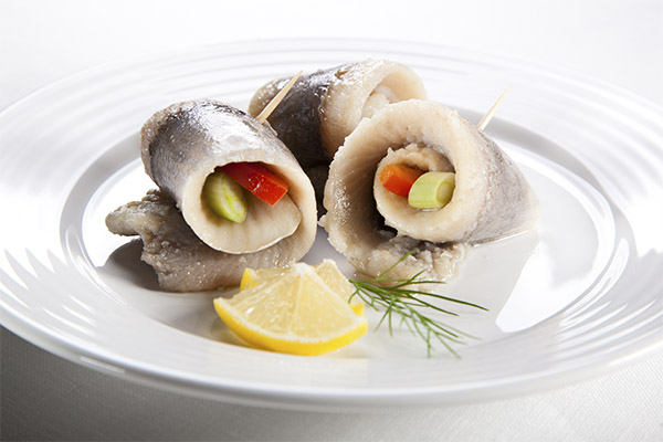 Rolmops from herring