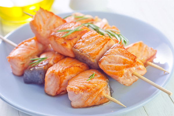 Salmon Shish kebab