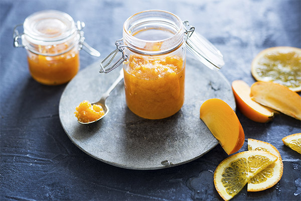 Confiture d'orange au kaki