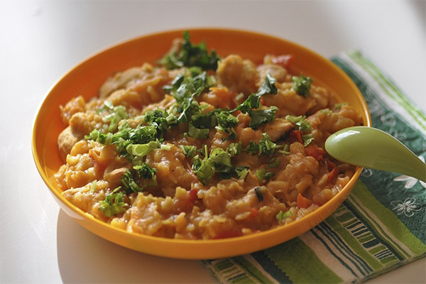 Pea Porridge with Fish