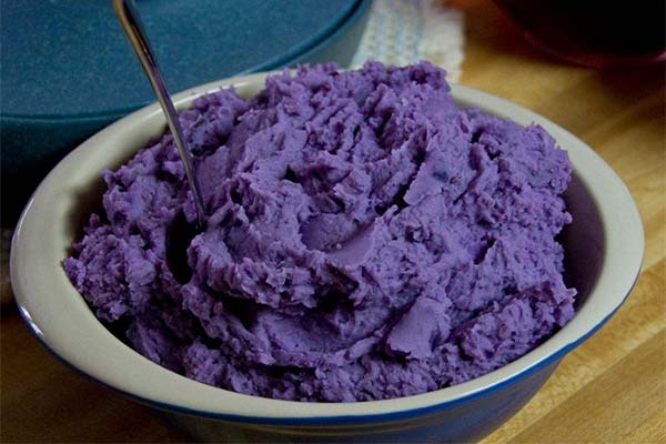 Purple mashed potatoes