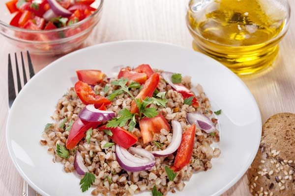 Boiled Buckwheat Salad