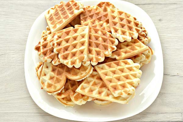 Waffles on kefir