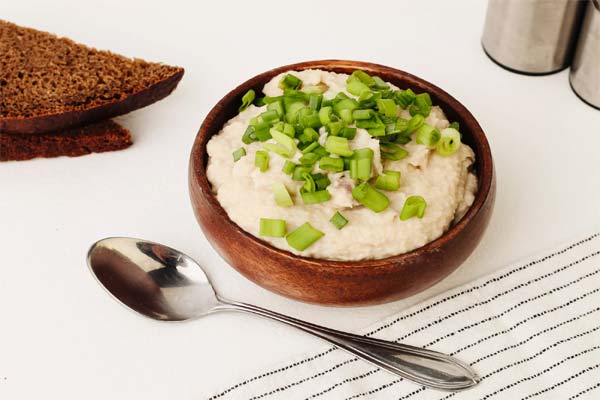 Herring Forschmak with white bread