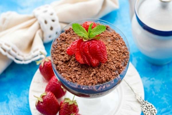 Chocolate cauliflower mousse